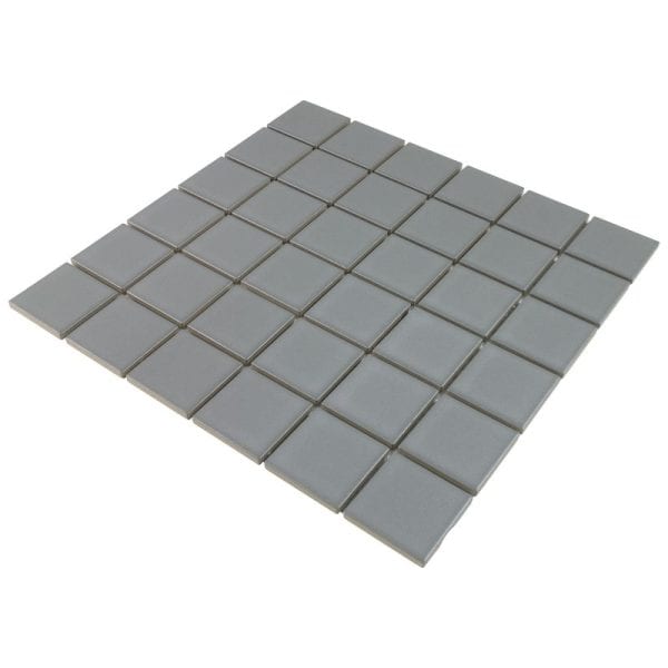 Grey Matte 2x2 Square Porc Mos - ANTHPOSG - Image 2