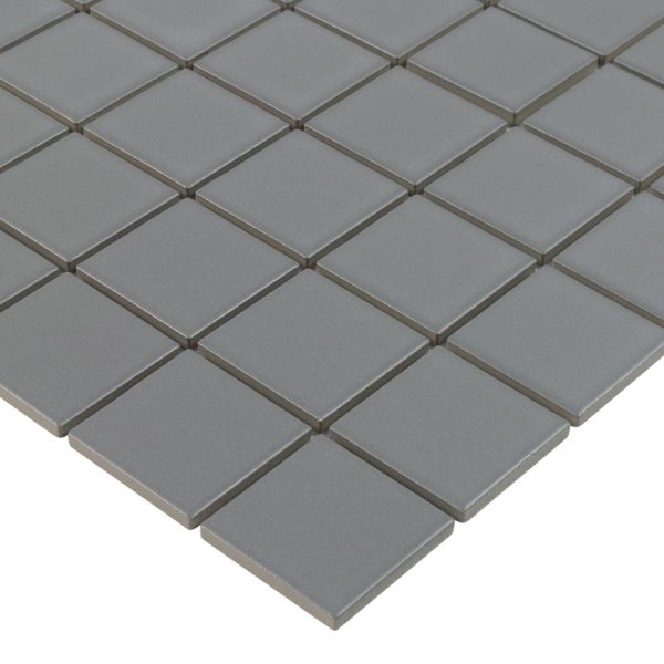 Grey Matte 2x2 Square Porc Mos - ANTHPOSG - Image 3