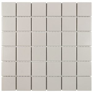 Taupe Matte 2×2 Square Porc Mos - Anthology Tile - ANTHPOST