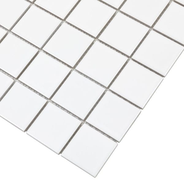 White Matte 2x2 Square Porc Mos - ANTHPOSW - Image 3