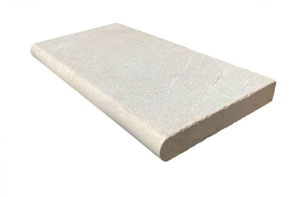 Antalya Cream Marble Leathered Bullnose Single Sided  Pool Coping 12X24 - Icontile - PC51191224