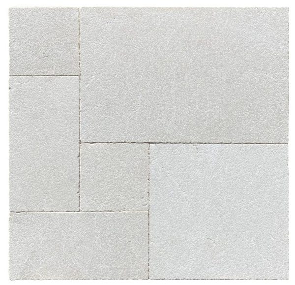 Antalya Cream Marble French Pattern Leathered Paver 3cm - Icontile - P11930