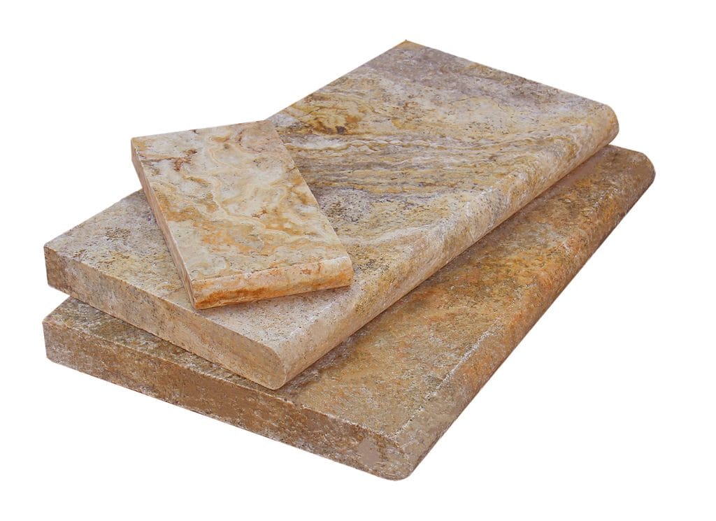 Autumn Leaves Travertine Pool Coping  2"(5cm) - 16x24 Icontile - PC525162499