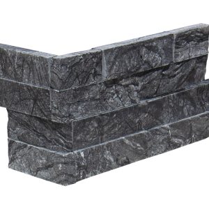 Black Hills Quartz 6X12 Split Face Ledger Panel Corner #LPC50618SF - Icontile - LPC50612SF