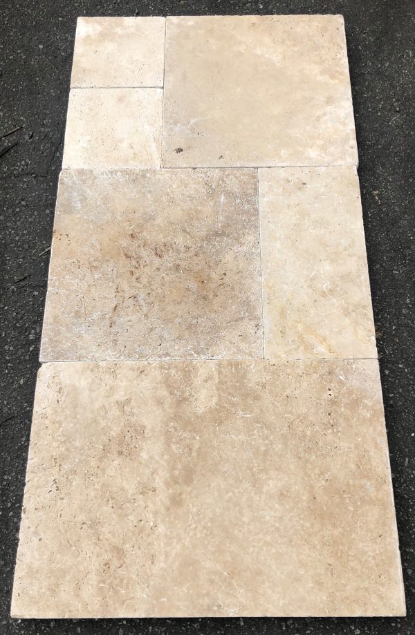 Cordoba Cream Roman Pattern Tumbled Pavers 3cm  - P213199 - Image 2