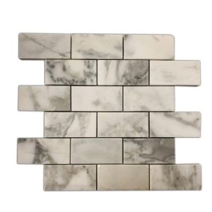 Calacatta Gold Marble 2×4 Mosaic - Icontile - M3624125