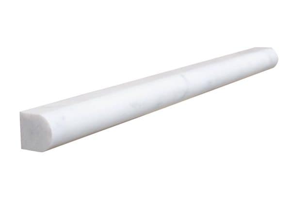 Carrara White Marble Pencil Liner Polished - Icontile - L30PENCIL135