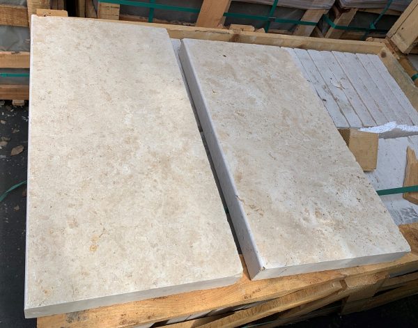 Cordoba Cream Modern Travertine Pool Coping 12X24  - PC521122499M - Image 2