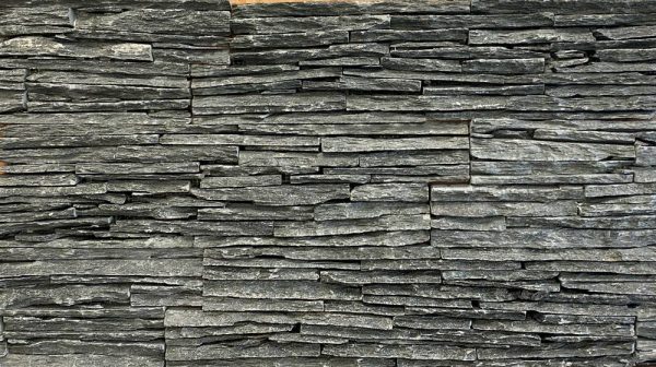 Grey Standard Rockface 6 x 24 Stack Stone Panel #LP128624RF - Icontile - LP128624RF