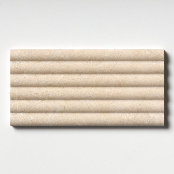 Marble Systems - Diana Royal Honed Flute Trim Marble Tile 6x12 - ML00957