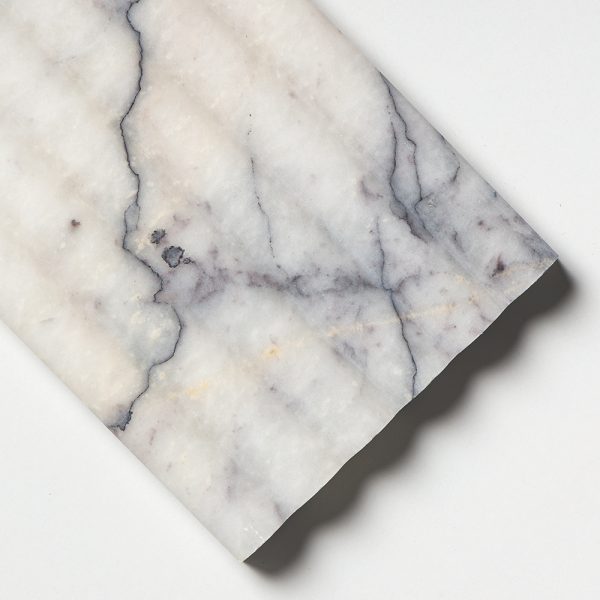 Lilac Honed Flute Trim Marble Tile 6x12 - ML00975 - Image 4