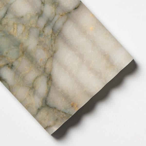 Calacatta Green Honed Flute Trim Marble Tile 6x12 - ML00979 - Image 4