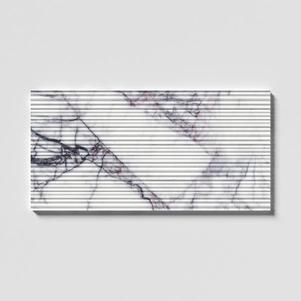 Marble Systems - Lilac Honed Thin Fluted Marble Tile 18x36 - ML01043