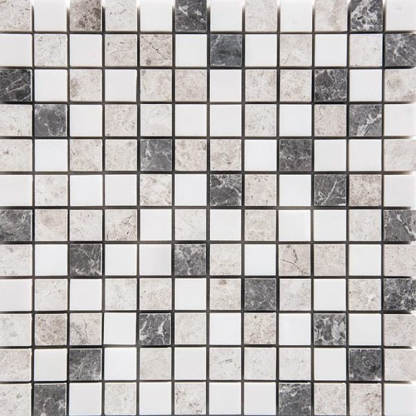 Marble Systems - Granada Blend Polished 1x1 Marble Mosaic 12x12 - MS01415