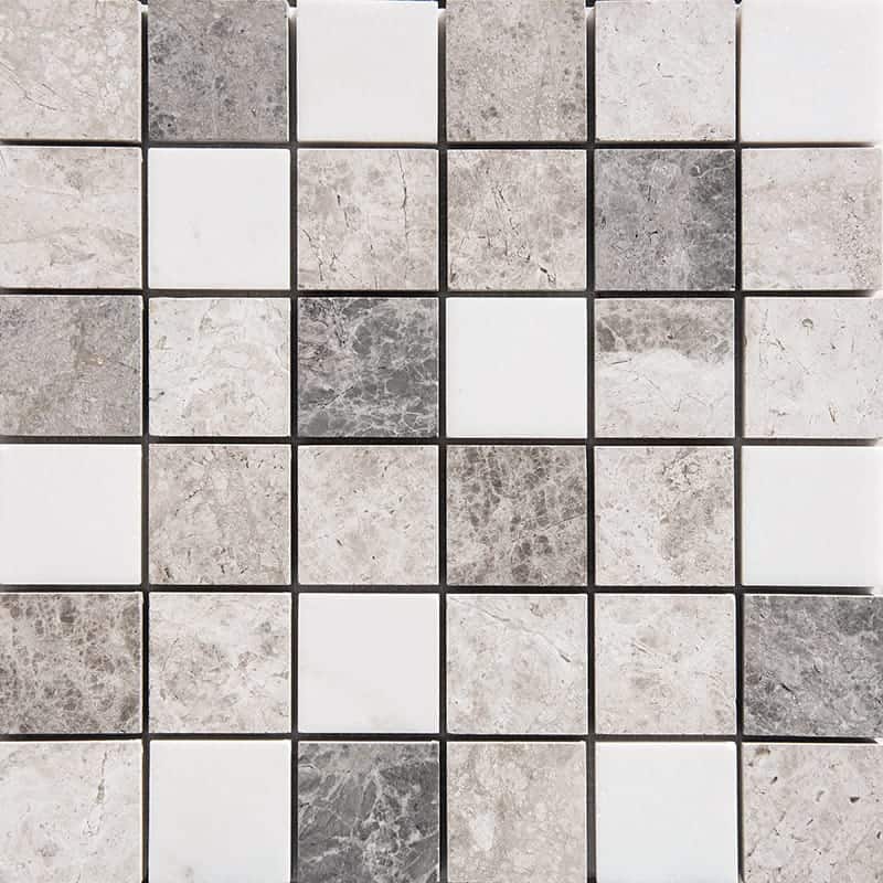 Marble Systems - Granada Blend Polished 2x2 Marble Mosaic 12x12 - MS01416