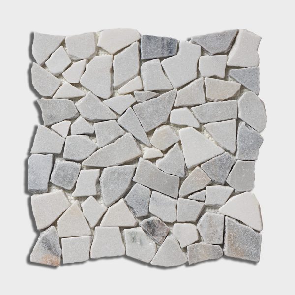 Marble Systems - Skyline Multi Finish Palladian Marble Mosaic 12x12 - MS02283