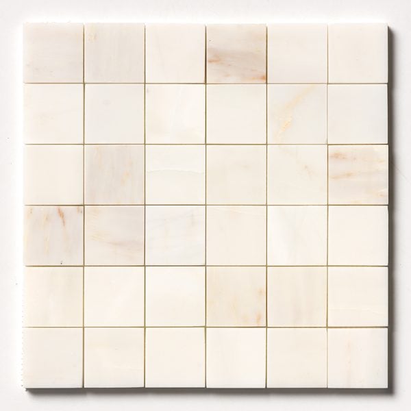 Marble Systems - Calacatta Amber Honed 2x2 Marble Mosaic 12x12 - MS02317