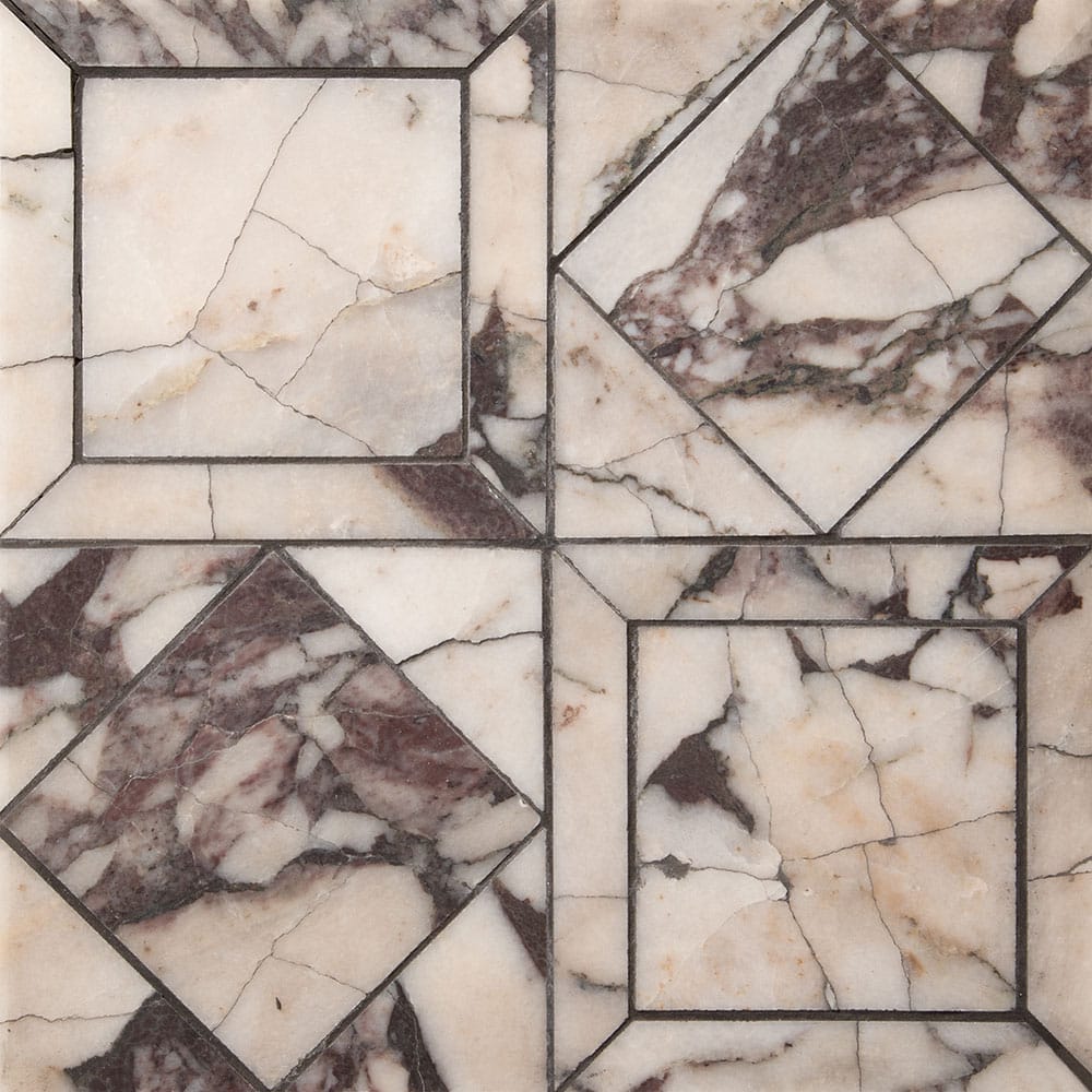 Marble Systems - Calacatta Viola Honed Palazzo Marble Mosaic 12x12 - MS60016