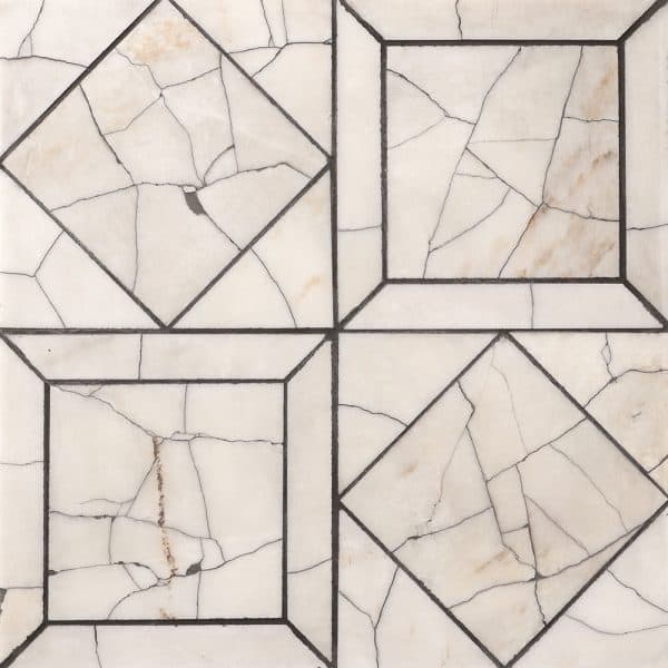 Marble Systems - Calacatta Amber Honed Palazzo Marble Mosaic 12x12 - MS60017