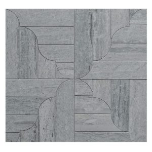 Marble Systems - Banter Parquet Haisa Blue Honed Marble Waterjet Decos 12 1/16x12 1/16 - MS90282