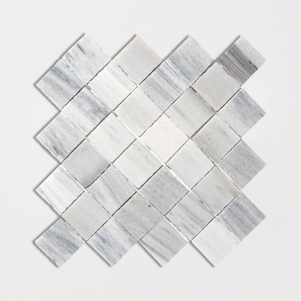 Marble Systems - Skyline Honed 2x2 Marble Mosaic 11 13/16x11 13/16 - MS90786