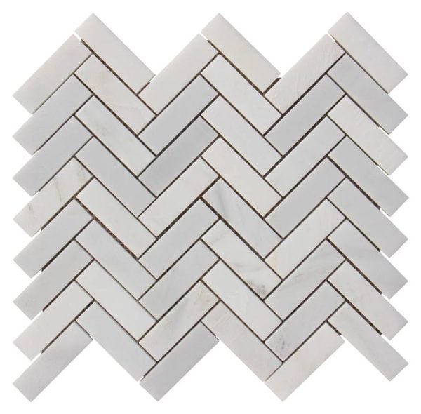 Oriental White Marble 1×3 Herringbone NEW ARRIVAL - Icontile - M3913125H