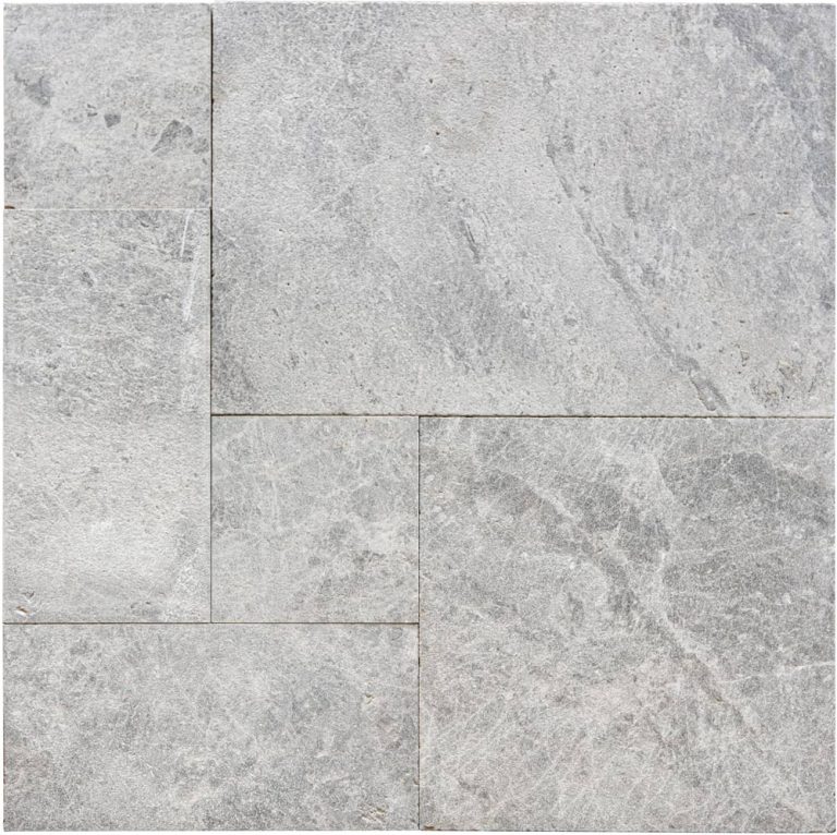 Tundra Marble French Pattern Leathered Paver 3cm - Icontile - P12030