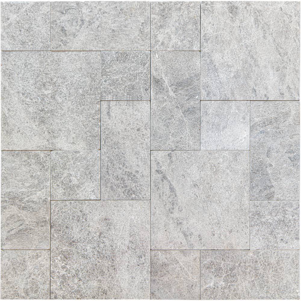 Tundra Marble Roman Pattern Leathered Paver 3cm - Icontile - P12031