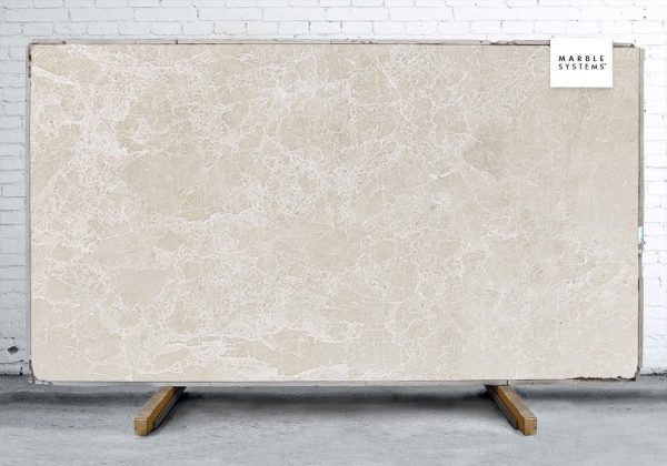 Marble Systems - Desert Cream Polished Marble Slab Random 3/4 - SL10783