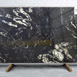 Marble Systems - Cosmic Black Polished Granite Slab Random 1 1/4 - SL90071