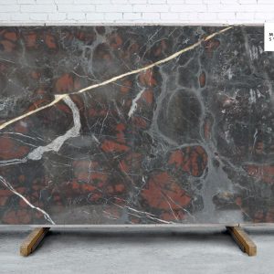 Marble Systems - Nero Africano Polished Marble Slab Random 3/4 - SL90203