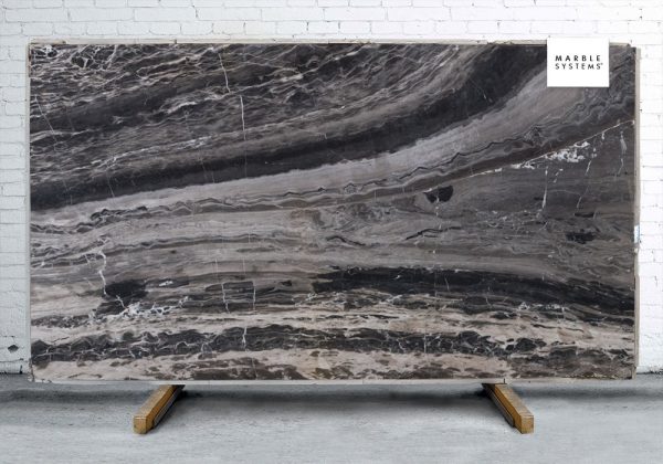 Marble Systems - Frappuccino Polished Marble Slab Random 1 1/4 - SL90326