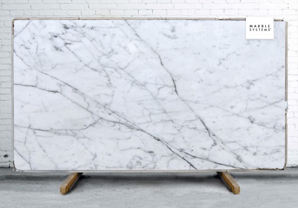 Marble Systems - Statuary Extra Polished Marble Slab Random 1 1/4 - SL90410