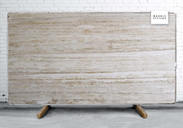 Marble Systems - Roman Travertine Polished Travertine Slab Random 3/4 - SL90472