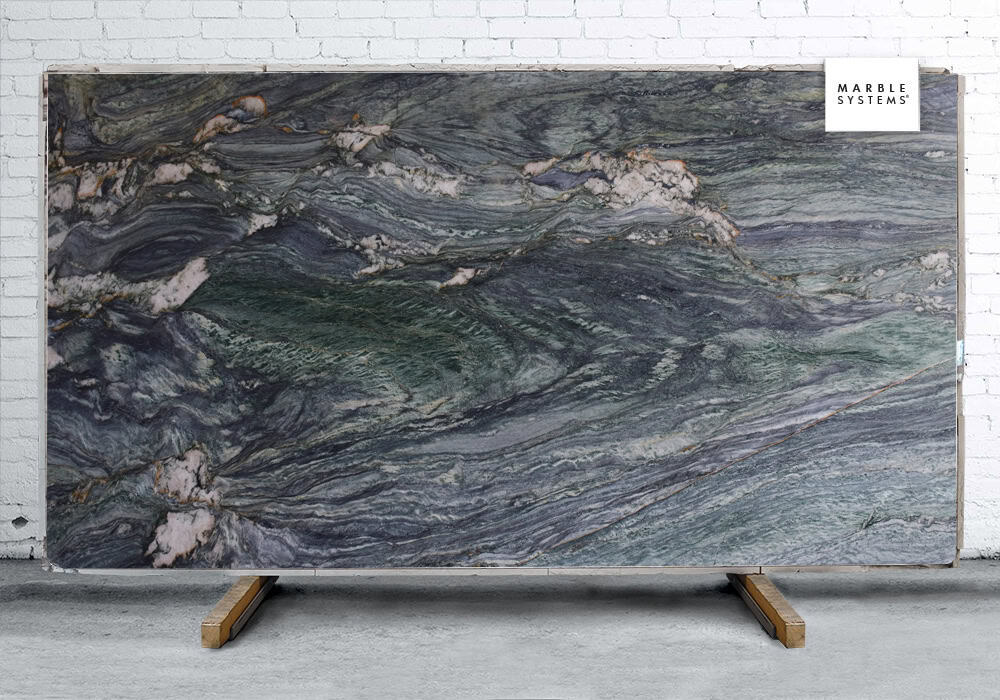 Marble Systems - River Green Polished Granite Slab Random 1 1/4 - SL90482