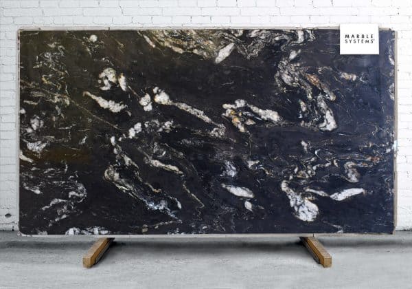 Marble Systems - Titanium Polished Granite Slab Random 1 1/4 - SL90493