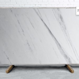 Marble Systems - Bianco Cintillante Polished Marble Slab Random 1 1/4 - SL90536