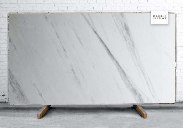 Marble Systems - Bianco Cintillante Polished Marble Slab Random 1 1/4 - SL90536