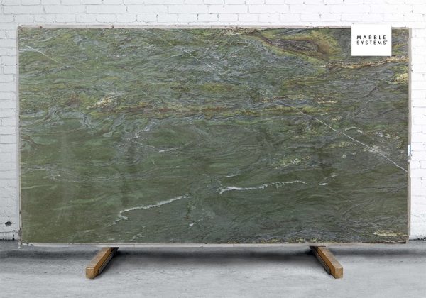 Marble Systems - River Green Leather Quartzite Slab Random 1 1/4 - SL90555