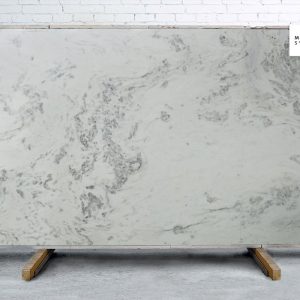 Marble Systems - Stormy White Polished Marble Slab Random 1 1/4 - SL90588