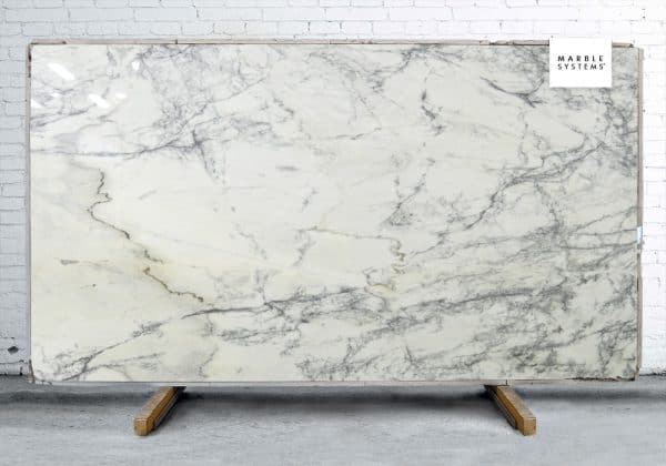 Marble Systems - Ostras Blanco Polished Marble Slab Random 1 1/4 - SL90589