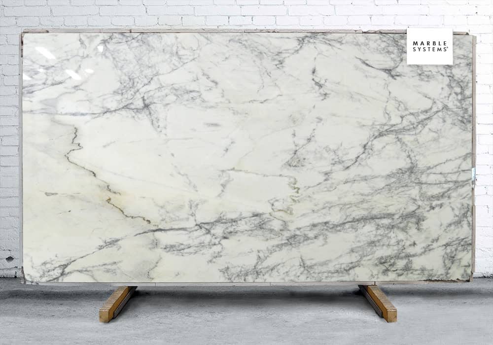 Marble Systems - Ostras Blanco Polished Marble Slab Random 1 1/4 - SL90589