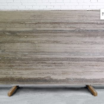 Marble Systems - Silver Travertine Polished Travertine Slab Random 1 1/4 - SL90609