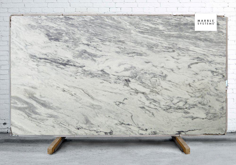 Marble Systems - Pearl Gray Polished Marble Slab Random 1 1/4 - SL90684