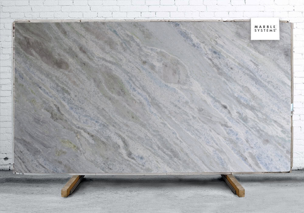 Marble Systems - Pegasus Blue Polished Soft Quartzite# Slab Random 1 1/4 - SL90734