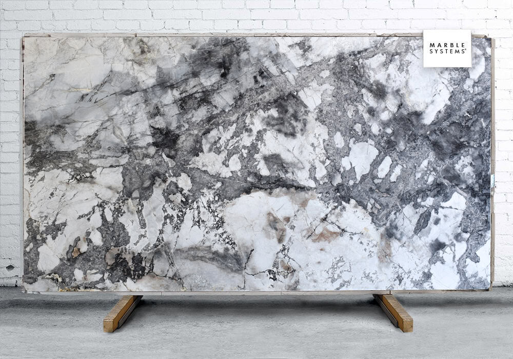 Marble Systems - Cote D Azur Polished Marble Slab Random 3/4 - SL90758