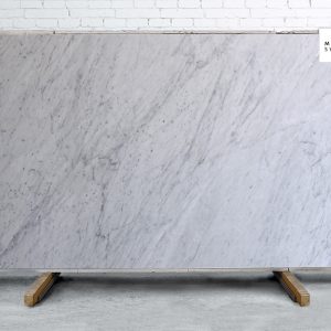 Marble Systems - White Carrara C Supreme Polished Marble Slab Random 1 1/4 - SL90823