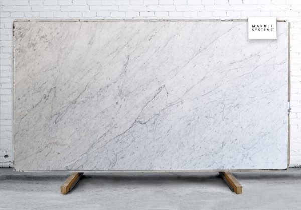 Marble Systems - White Carrara C Supreme Polished Marble Slab Random 3/4 - SL90837