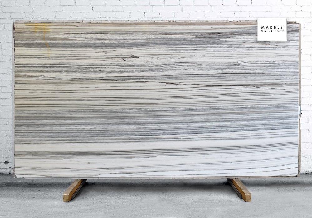 Marble Systems - Zebrino Polished Marble Slab Random 3/4 - SL90887