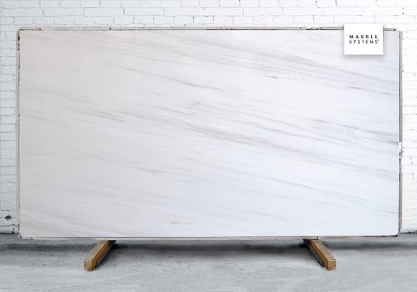 Marble Systems - Snow White Supreme Polished Marble Slab Random 1 1/4 - SL90890